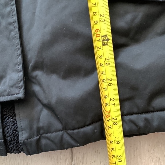 Banana Republic Water Resistant Black Hooded Parka Coat size XS Sherpa lining - Picture 10 of 13